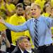 Michigan head coach John Beilein questions the ref during the second half of an NIT Season Tip-Off game at Crisler Center on Tuesday. Melanie Maxwell I AnnArbor.com